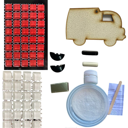 Single - Mosaic Craft Kit with Magnet -Truck (Small)