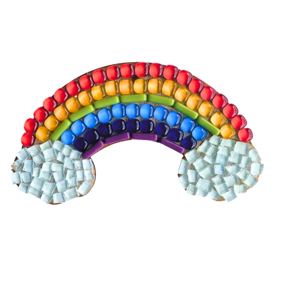 Single - Mosaic Craft Kit with Magnet - Rainbow (Medium)