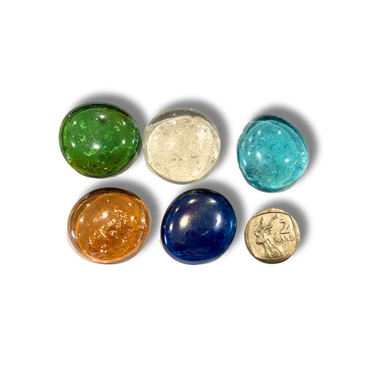Large glass pebbles x32 (3mm)