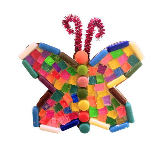 Single - Mosaic Craft Kit with Magnet - Butterfly (Small)