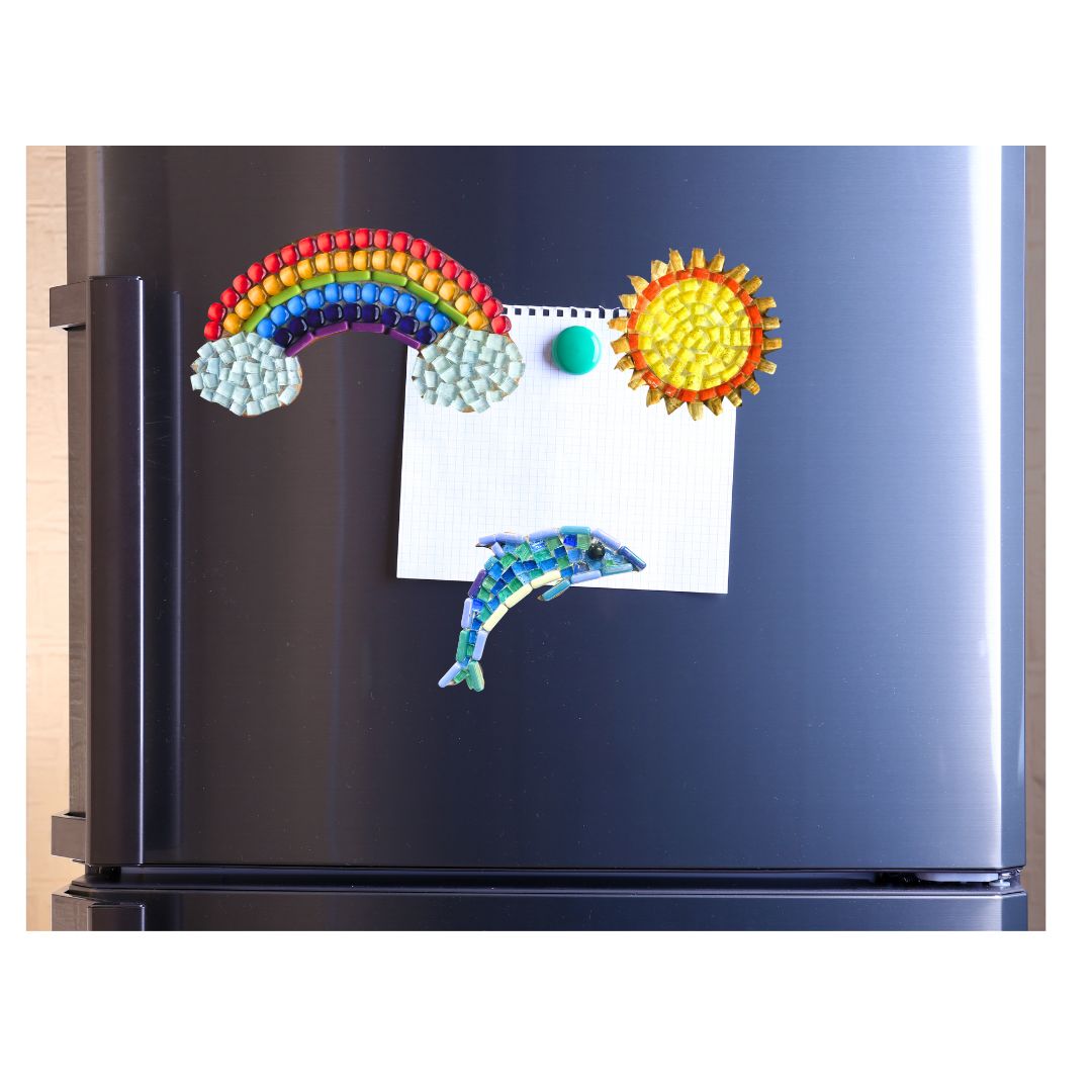 Single - Mosaic Craft Kit with Magnet - Rainbow (Medium)