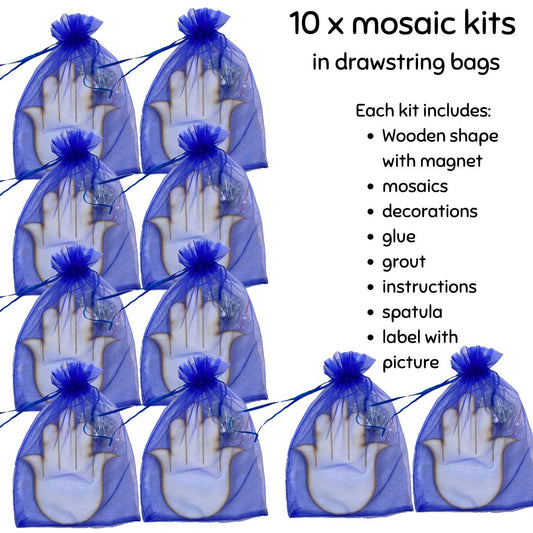 Bulk - Mosaic Craft Kit with Magnet - Hamsa (Medium)