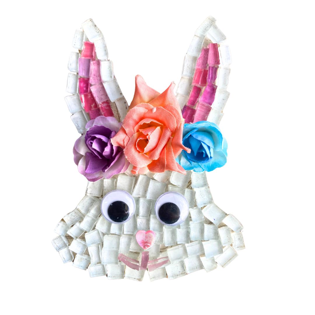 Single - Mosaic Craft Kit with Magnet - Girl Bunny (Medium)