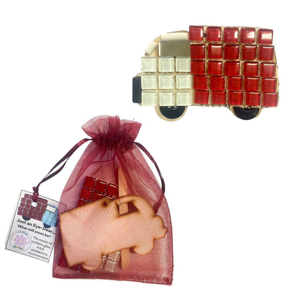 Single - Mosaic Craft Kit with Magnet -Truck (Small)