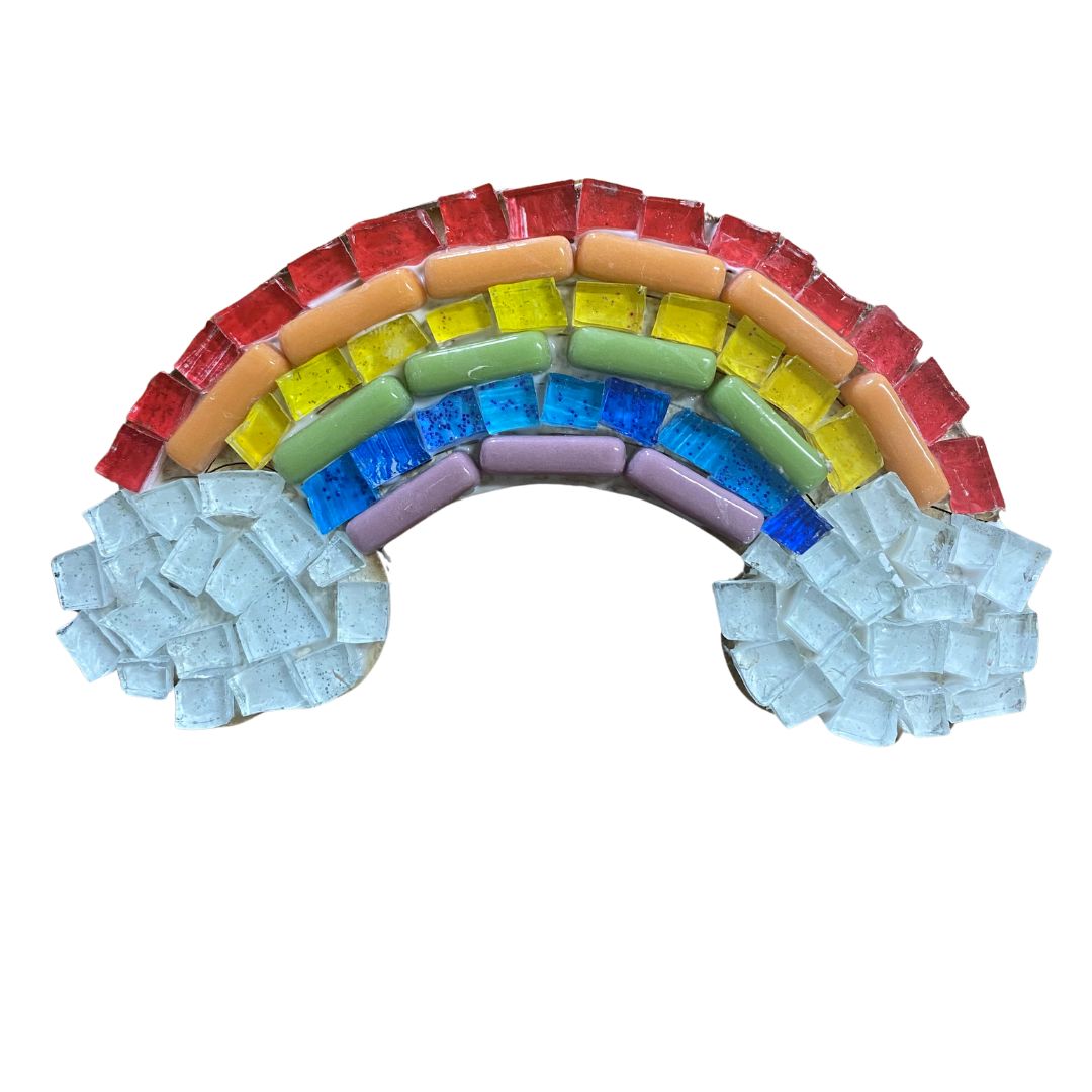 Single - Mosaic Craft Kit with Magnet - Rainbow (Small)