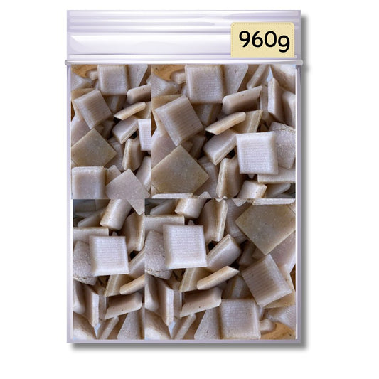 Mosaic Tiles Rustic Whole Salmon Pink 960g (Small tiles for crafting)