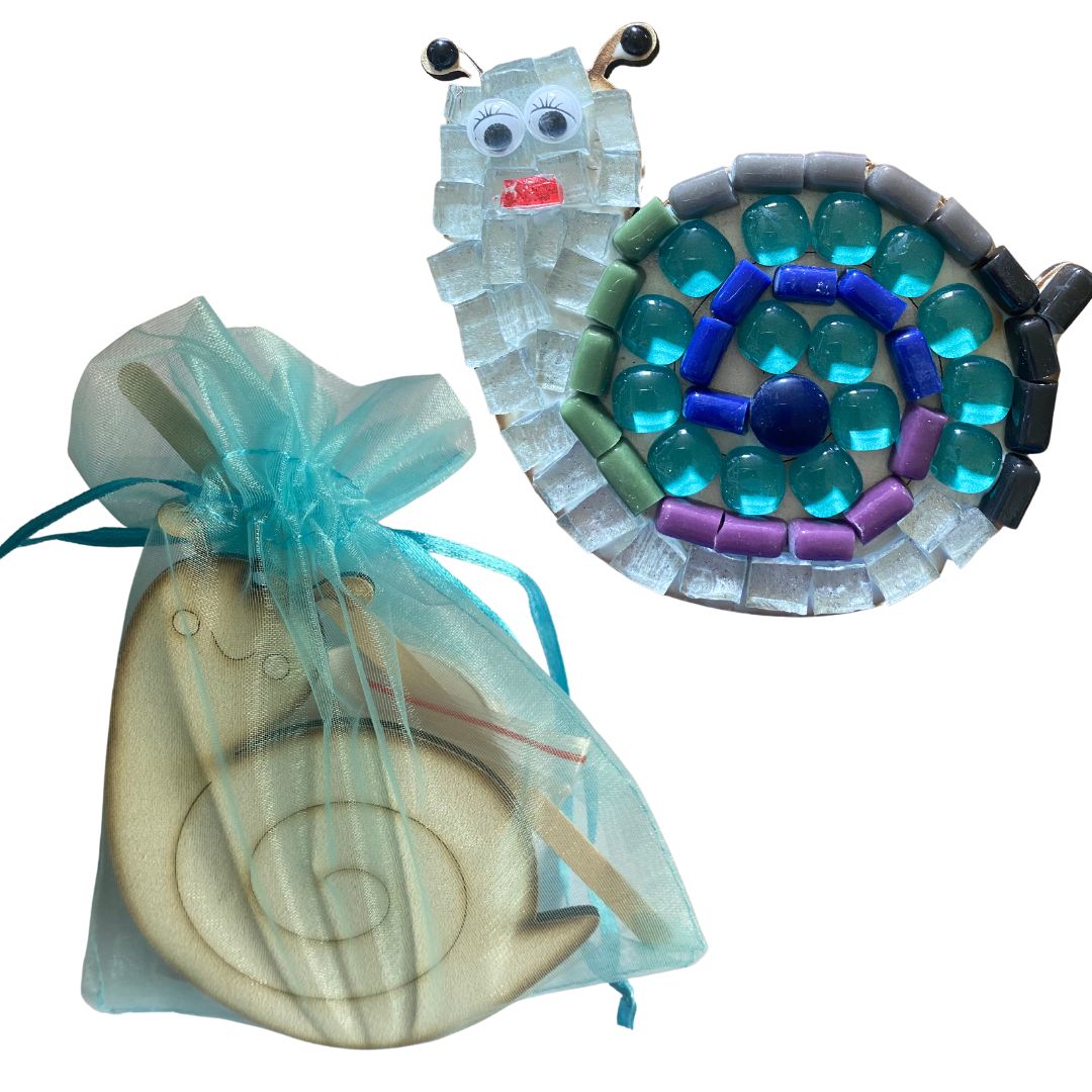 Single - Mosaic Craft Kit with Magnet - Snail (Small)