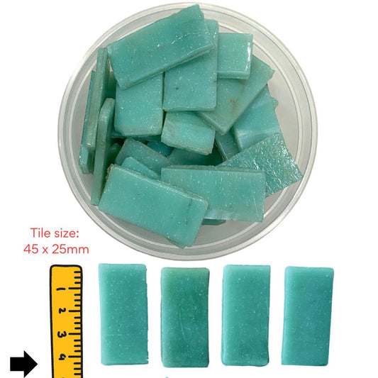 Mosaic Tiles Rustic Whole Soft Turquoise 960g (small tiles for crafting)