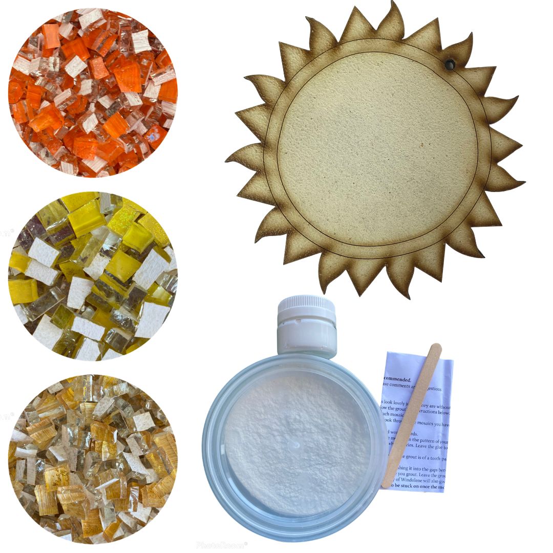 Single - Mosaic Craft Kit with Magnet - Sun (Small)