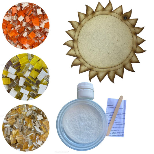 Single - Mosaic Craft Kit with Magnet - Sun (Small)