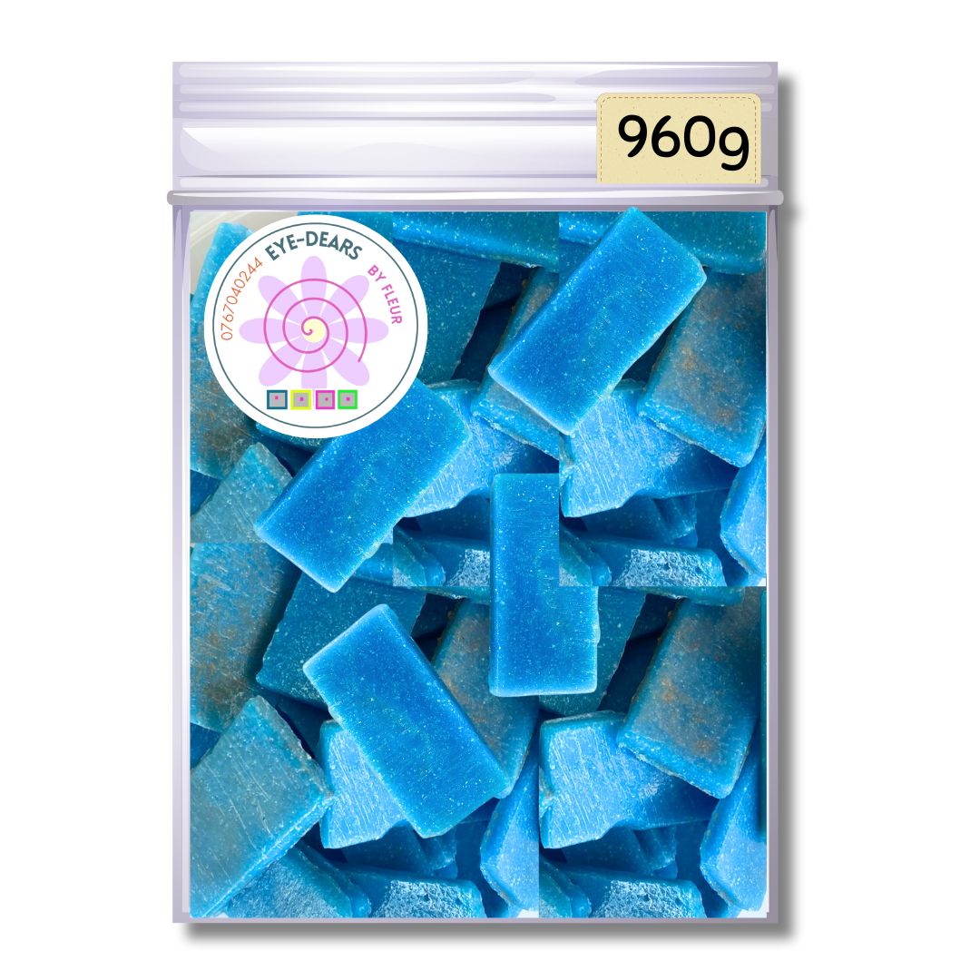 Mosaic Tiles Whole Rustic Turquoise 960g (Small tiles for crafting)