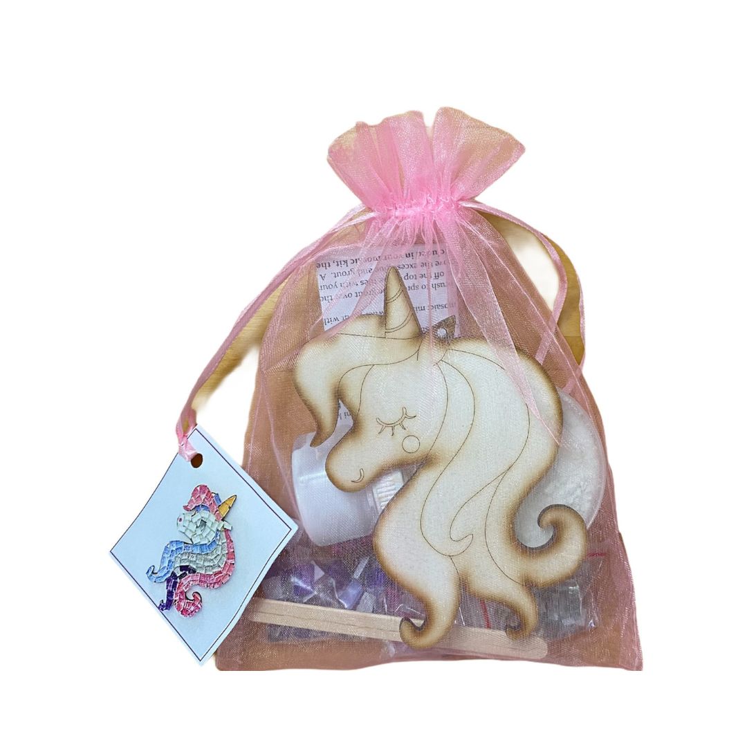 Single - Mosaic Craft Kit with Magnet - Unicorn (Medium)
