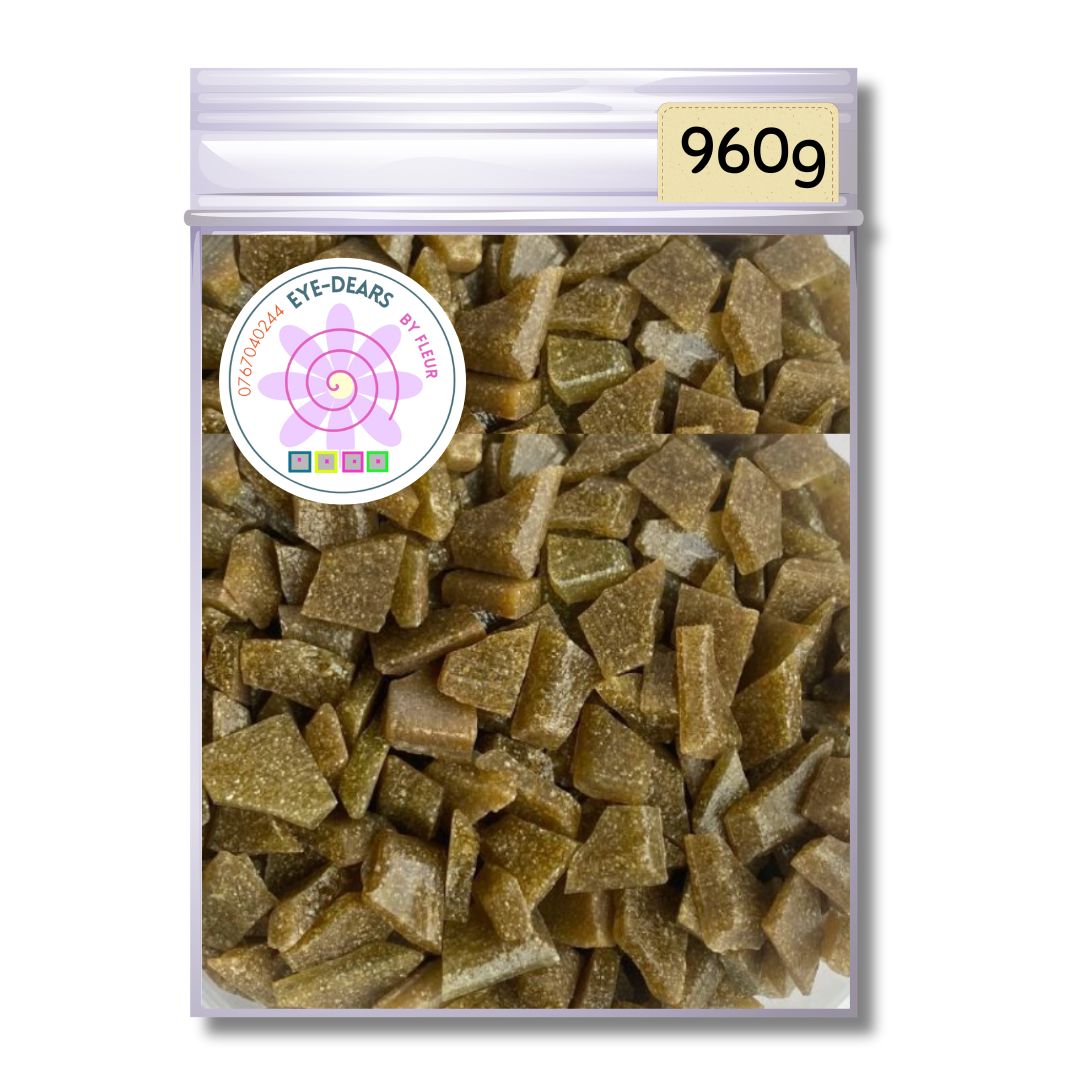 Mosaic Tiles Pre-cut Rustic Warm Brown 960g (for crafting)