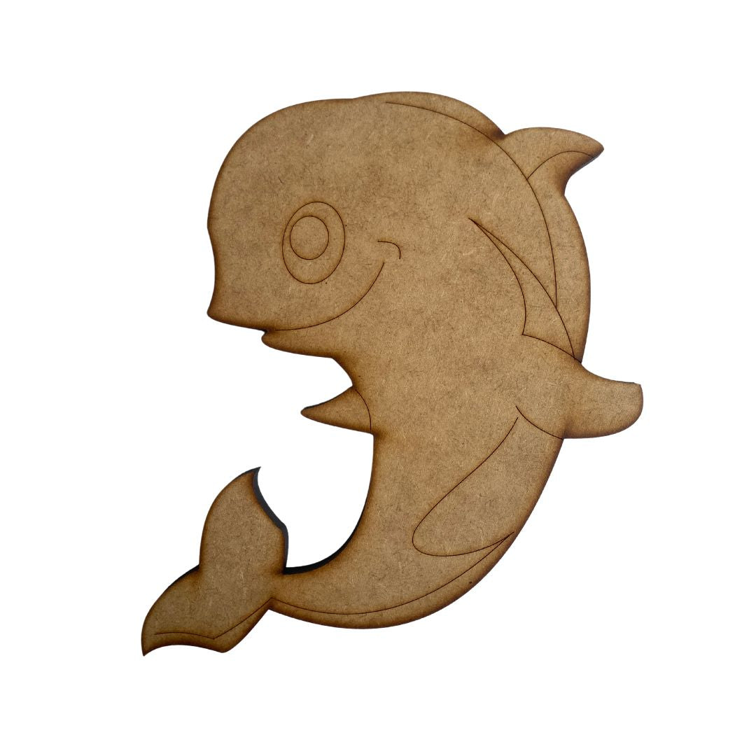 Wooden Shape Whale ( for crafting)